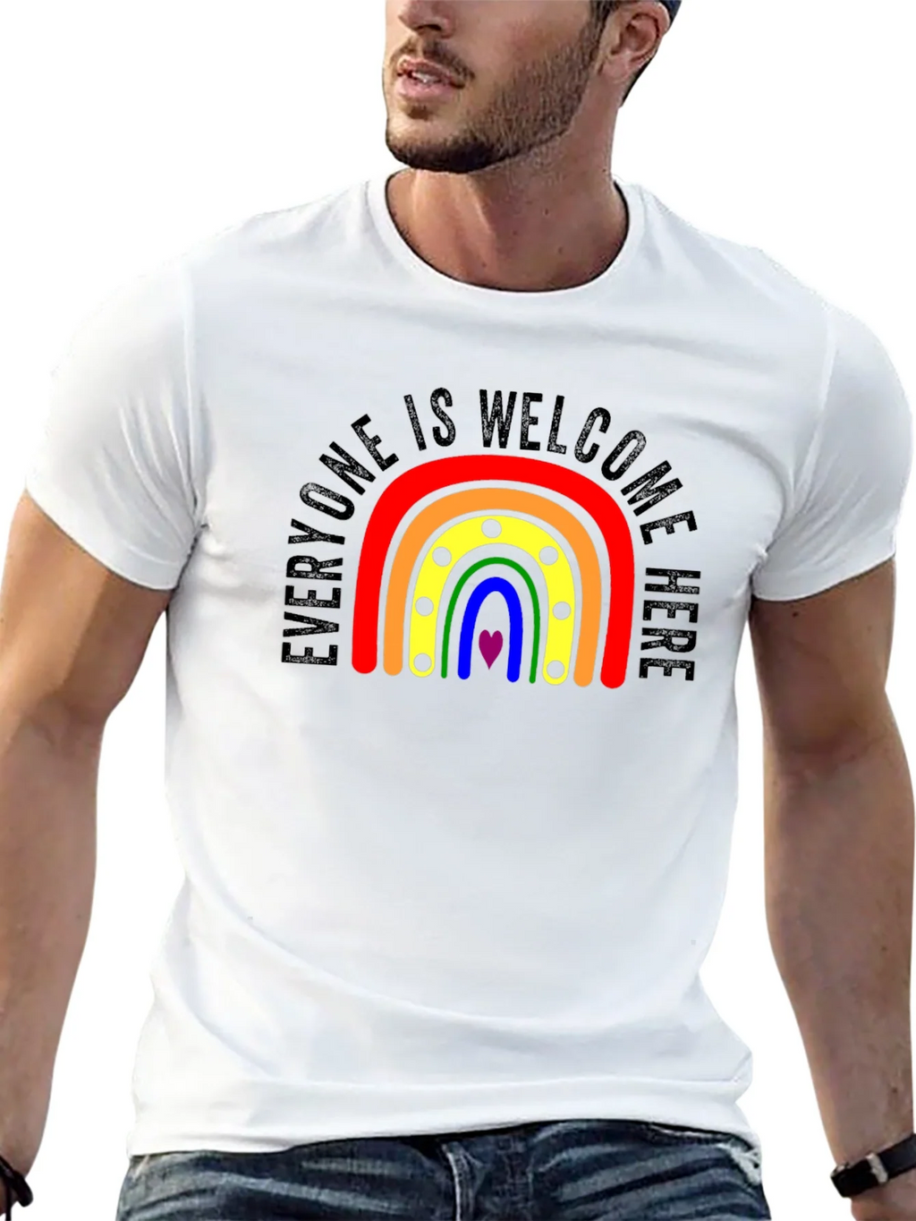 Everyone Welcome Rainbow Pride T-Shirt product image 12
