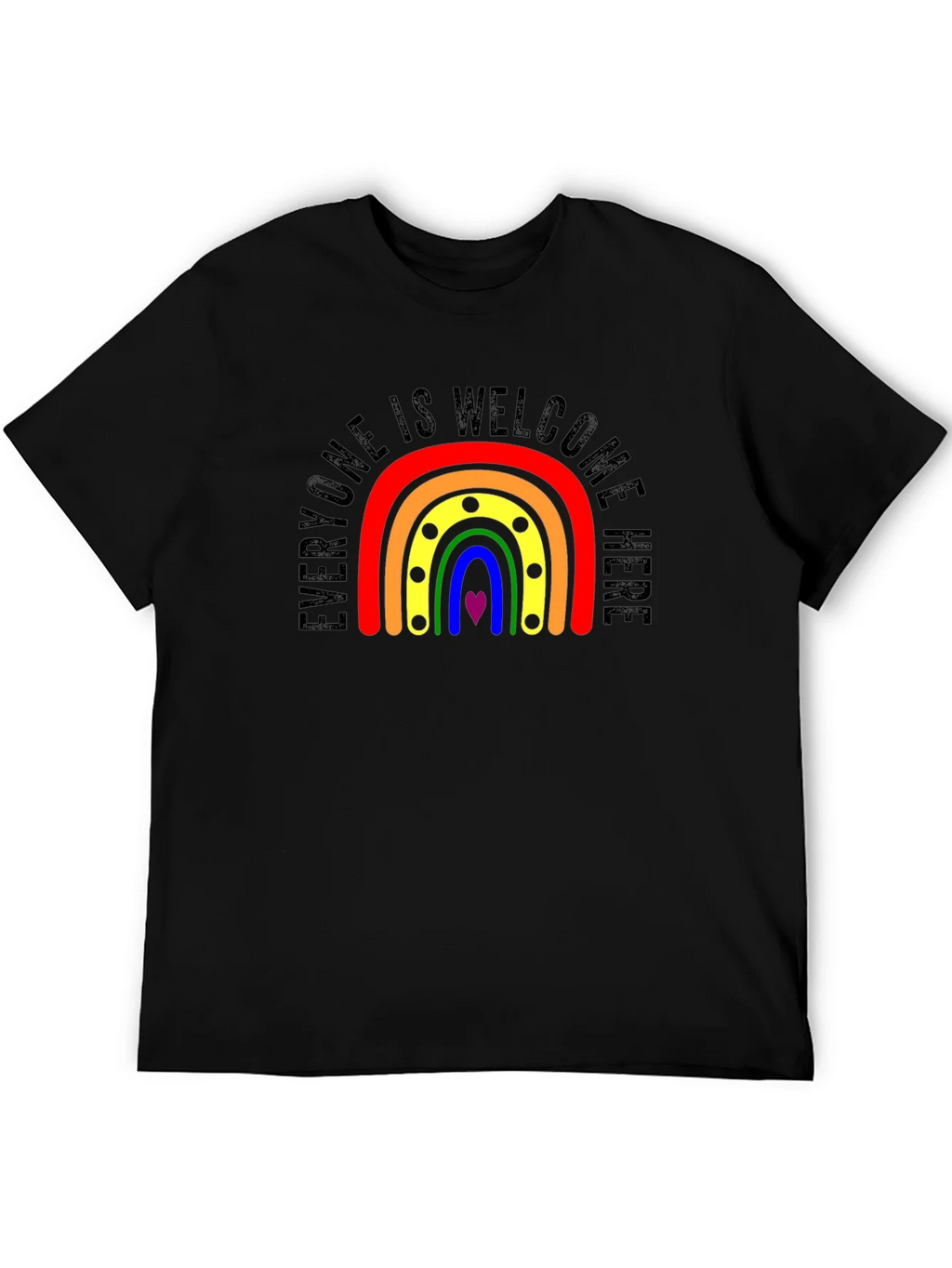 Everyone Welcome Rainbow Pride T-Shirt product image 5