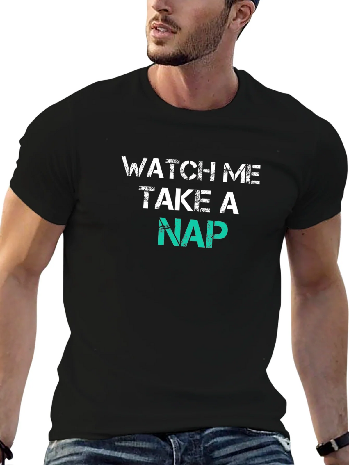 Watch Me Take a Nap T-Shirt Funny Graphic Tee product image 2