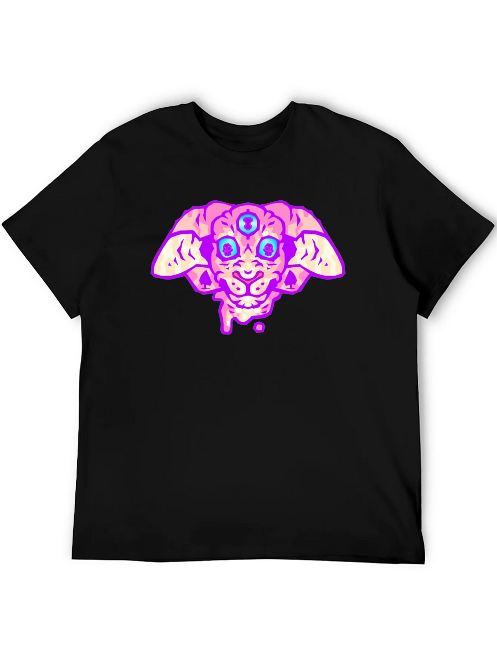 Three-Eyed Alien T-Shirt - Black product image 4