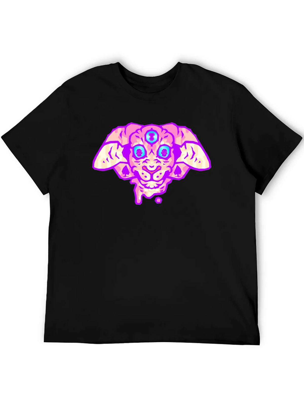 Three-Eyed Alien T-Shirt - Black product image 4