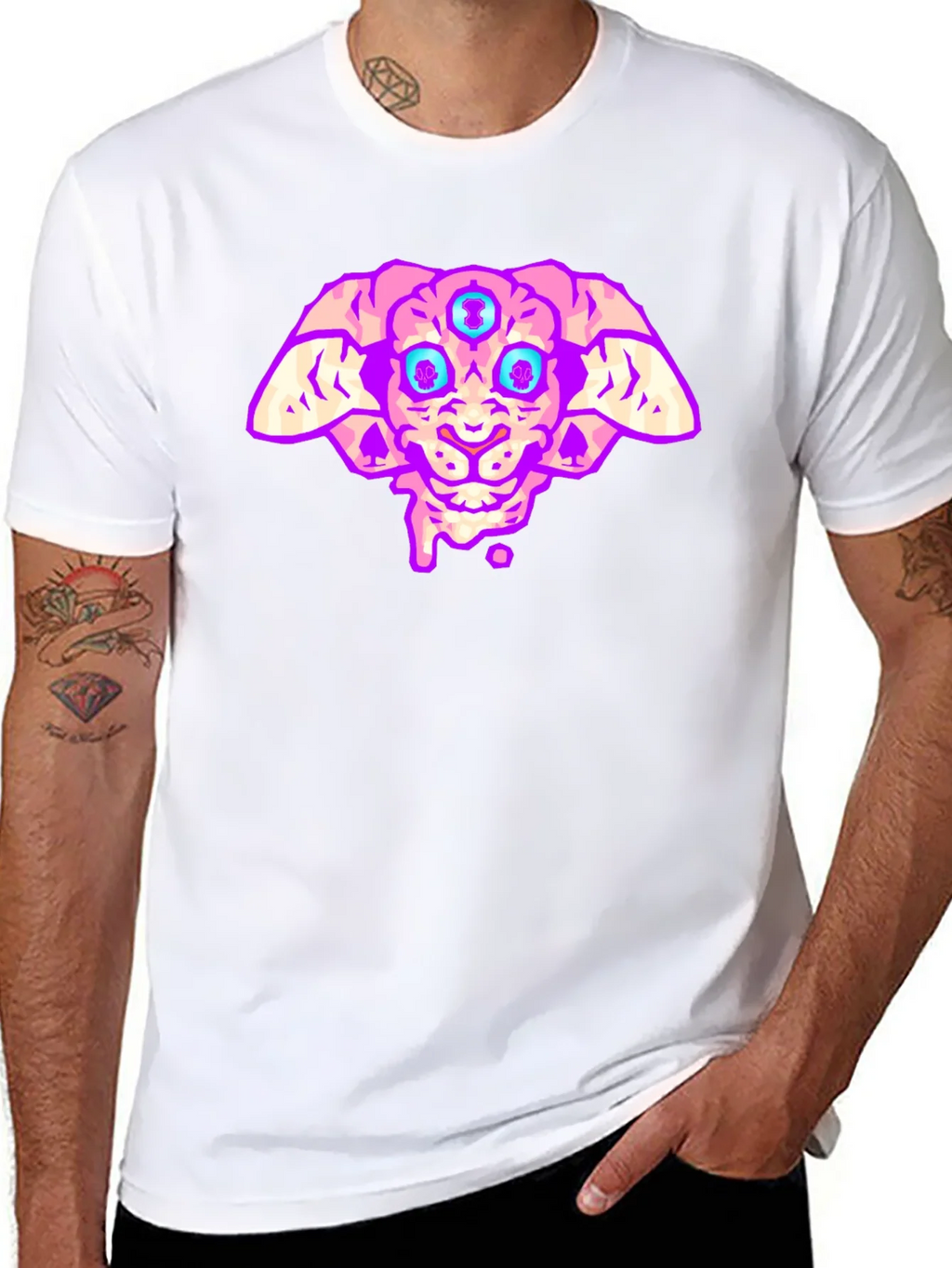 Three-Eyed Alien T-Shirt - Black product image 5