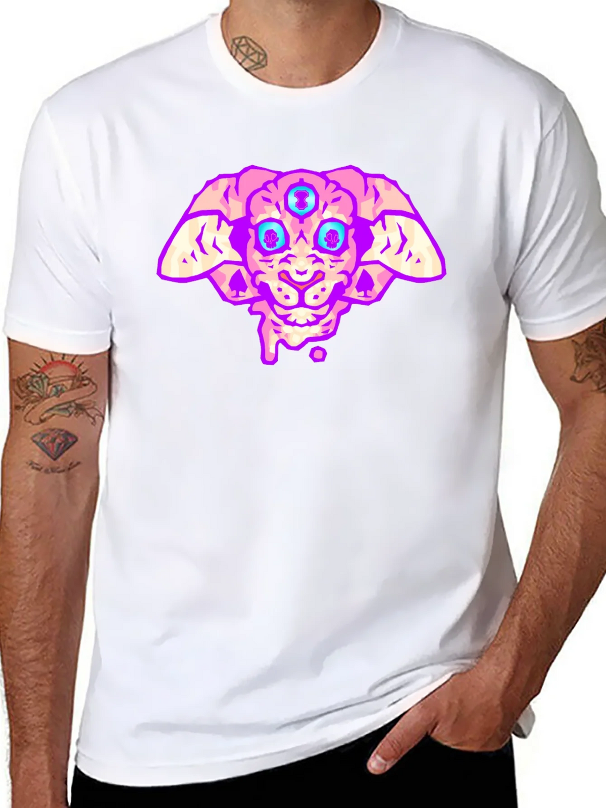 Three-Eyed Alien T-Shirt - Black product image 5