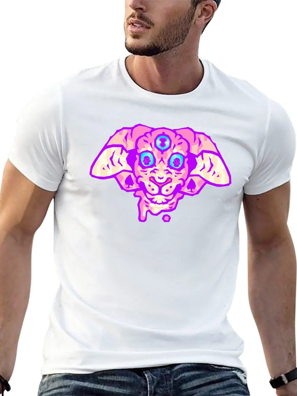 Three-Eyed Alien T-Shirt - Black product image 8