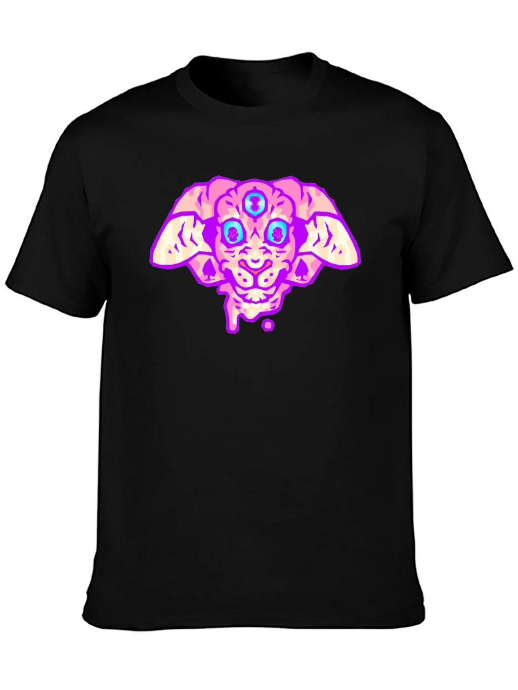 Three-Eyed Alien T-Shirt - Black product image 2