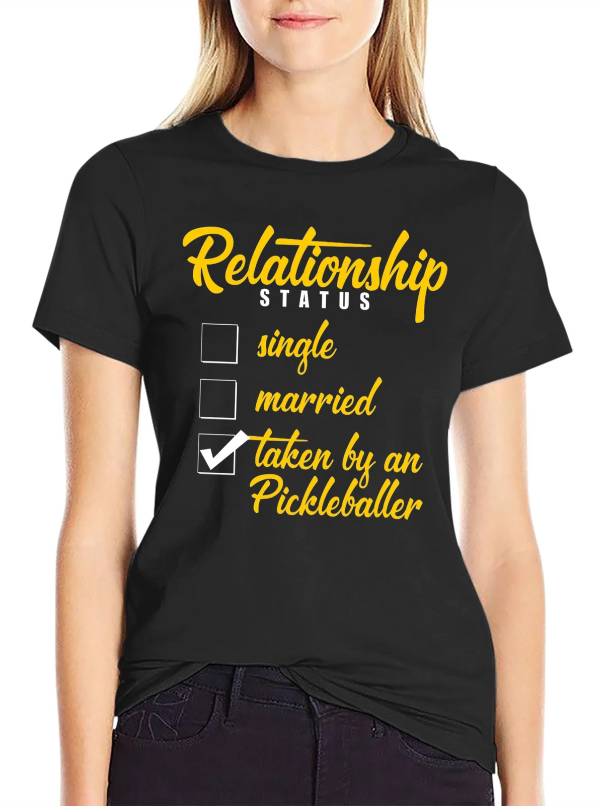 Relationship Status: Taken by a Pickleballer T-Shirt product image 2