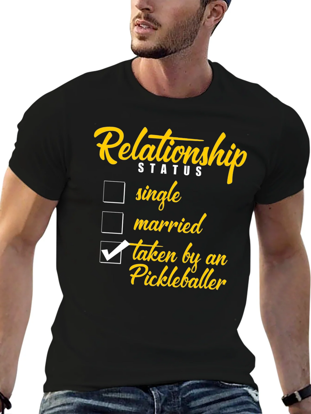 Relationship Status: Taken by a Pickleballer T-Shirt product image 6