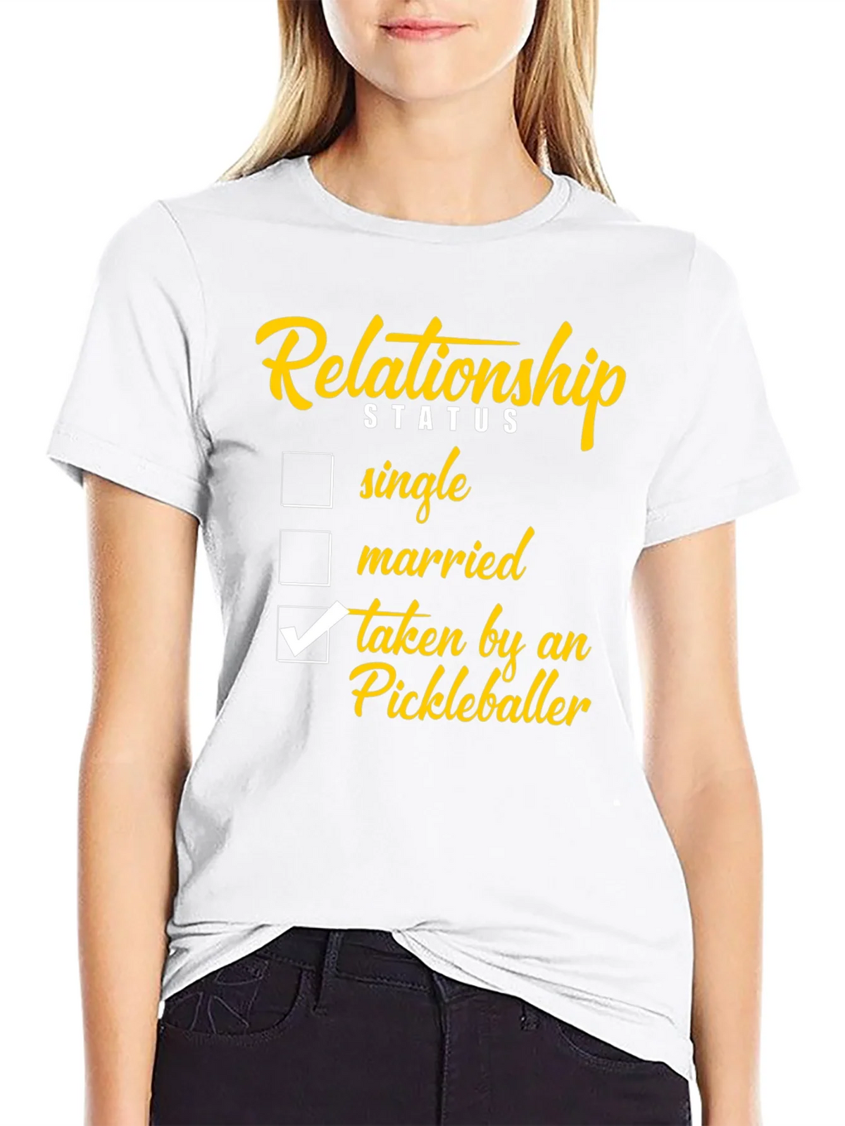 Relationship Status: Taken by a Pickleballer T-Shirt product image 8