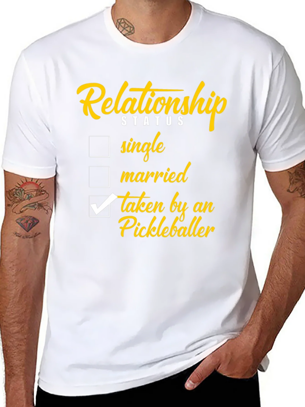 Relationship Status: Taken by a Pickleballer T-Shirt product image 7