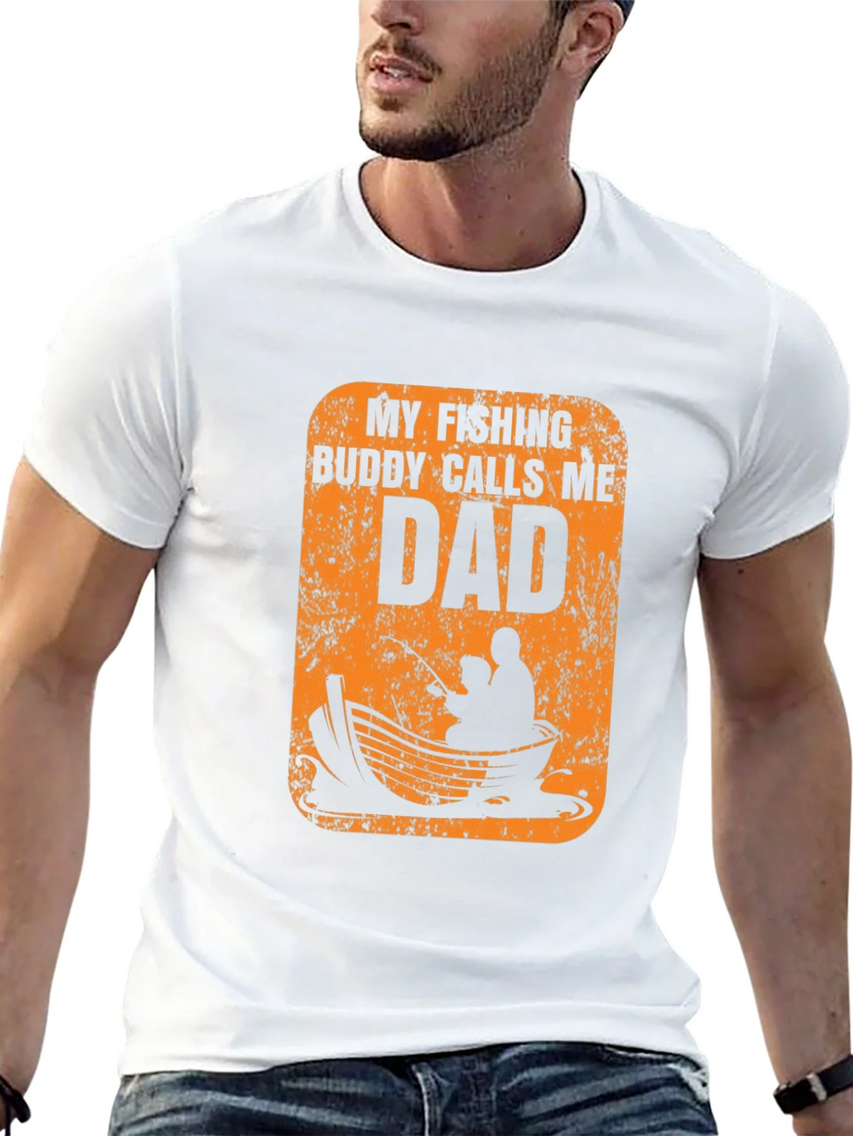 My Fishing Buddy Calls Me Dad T-Shirt product image 5