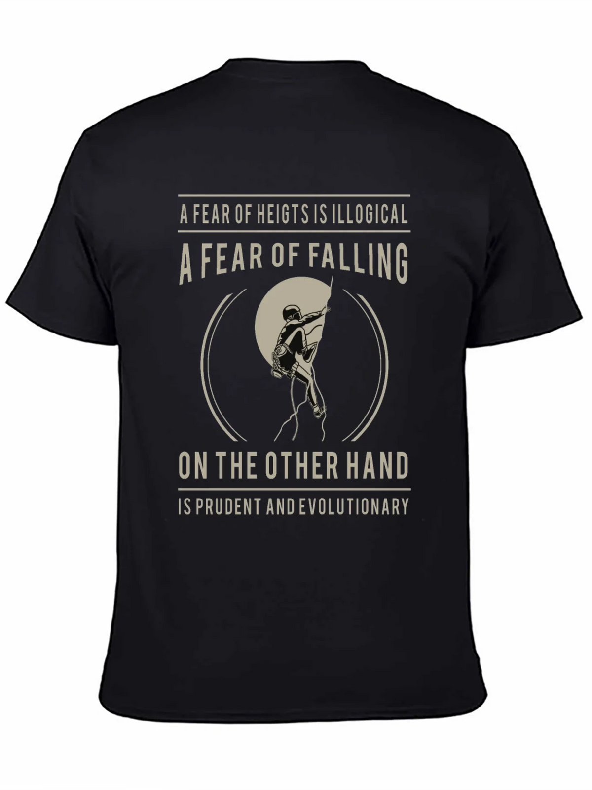 Climbing T-Shirt: Fear of Falling Design product image 4
