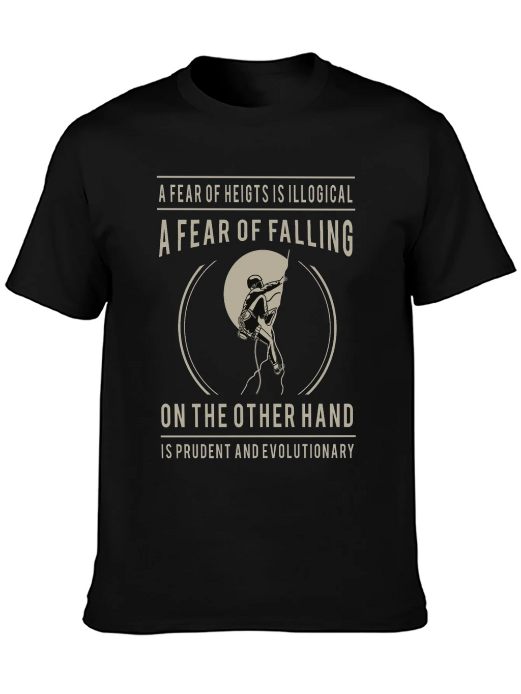 Climbing T-Shirt: Fear of Falling Design product image 3