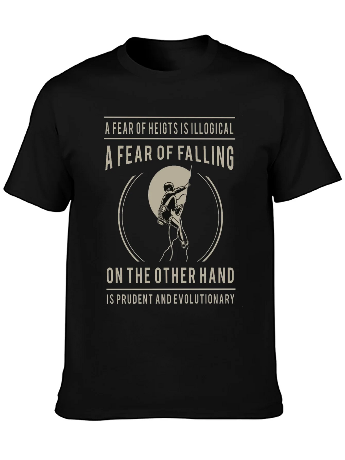 Climbing T-Shirt: Fear of Falling Design product image 3