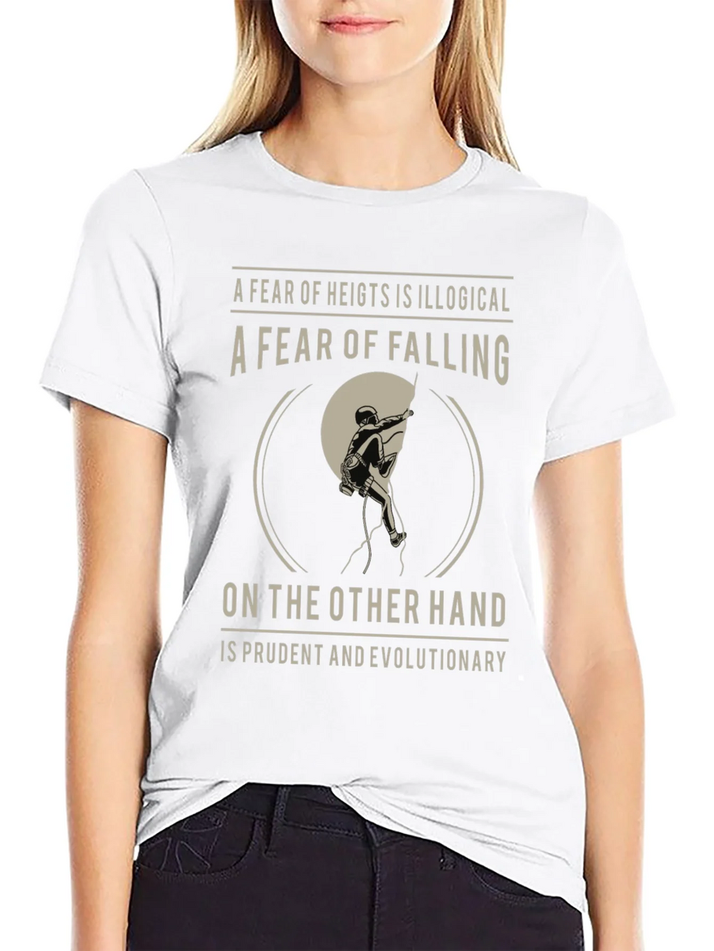 Climbing T-Shirt: Fear of Falling Design product image 8