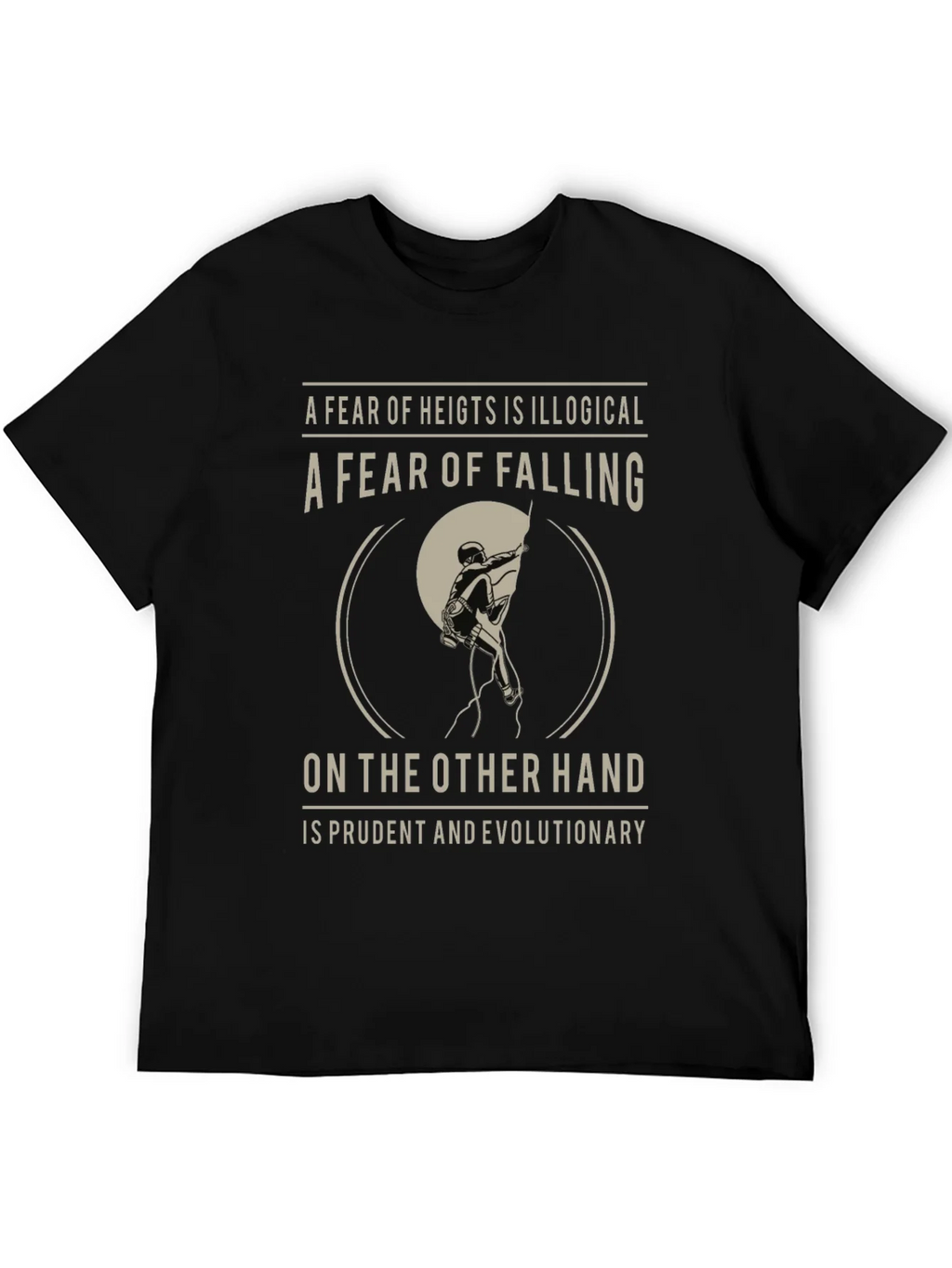 Climbing T-Shirt: Fear of Falling Design product image 5