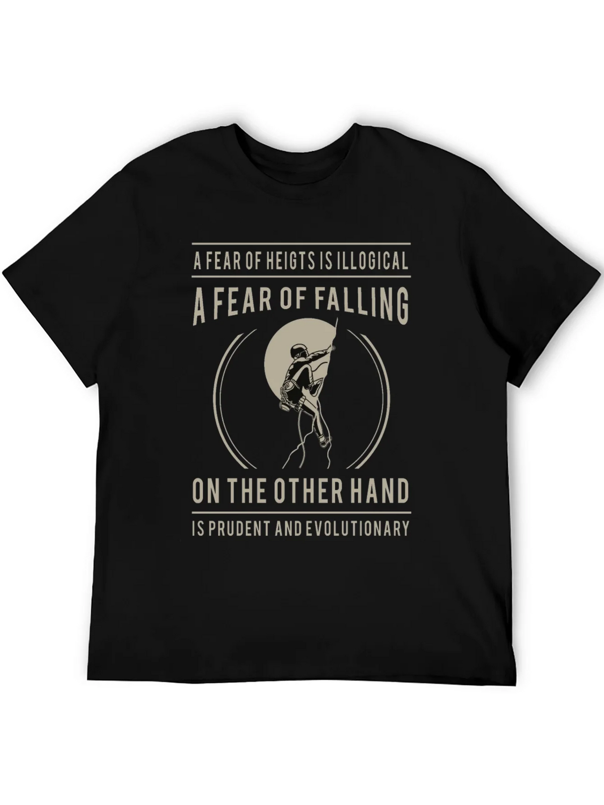 Climbing T-Shirt: Fear of Falling Design product image 5