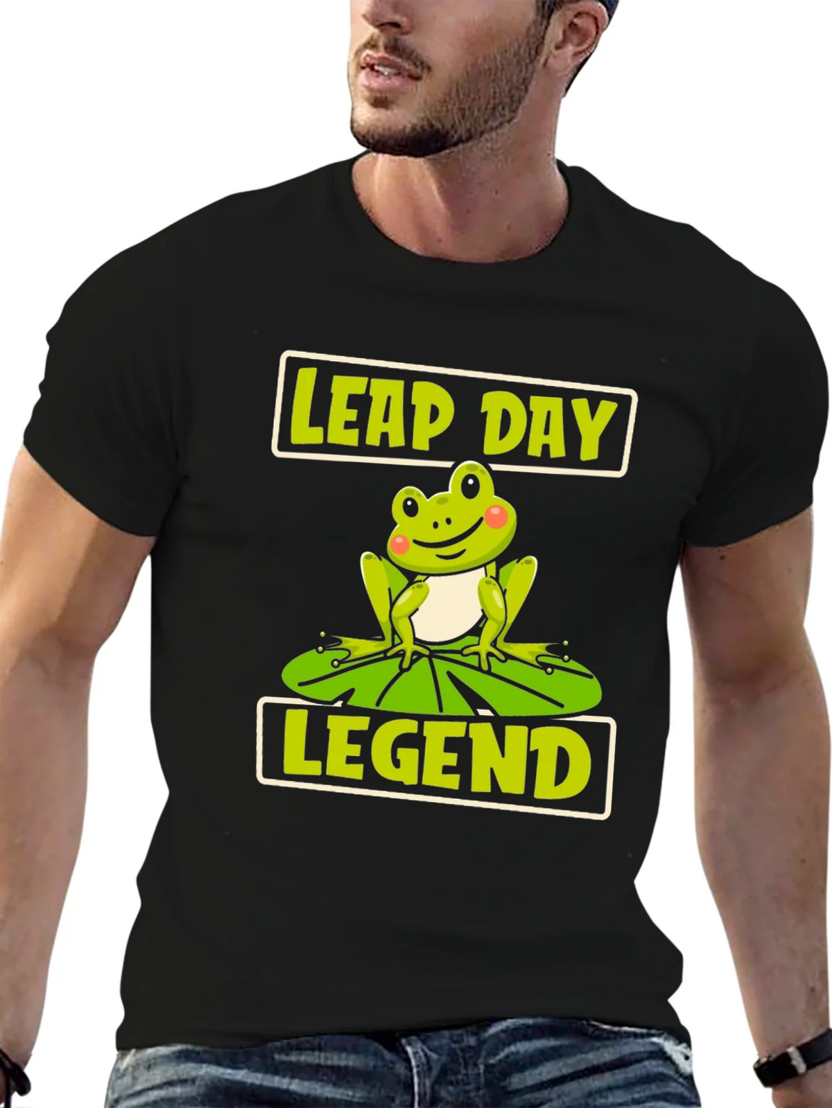 Leap Day Legend Frog Graphic T-Shirt product image 6
