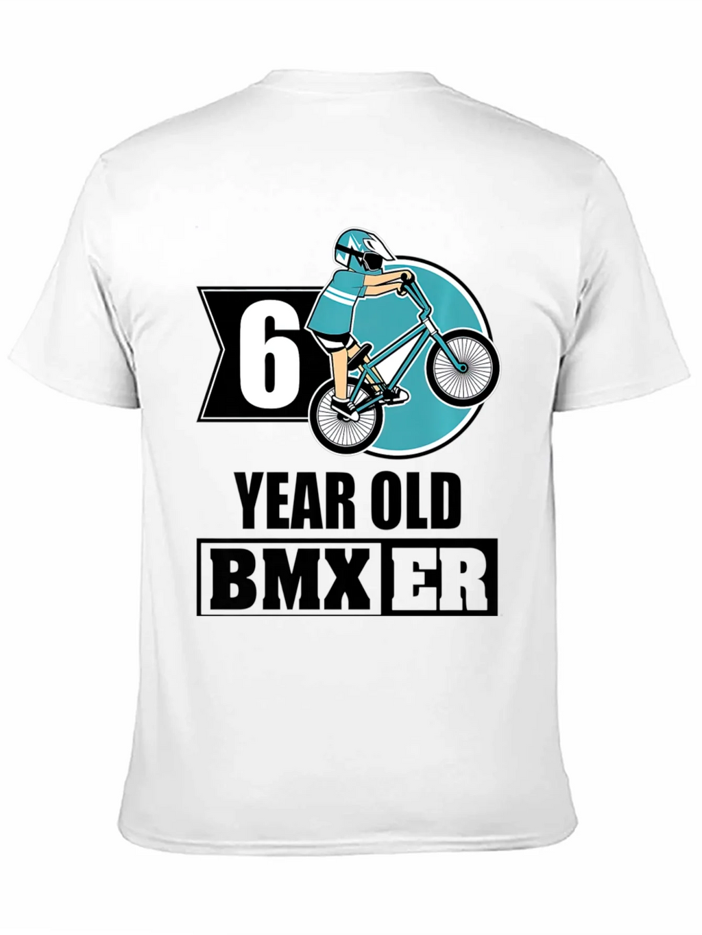 6 Year Old BMX Rider T-Shirt - Black Cotton Tee product image 10