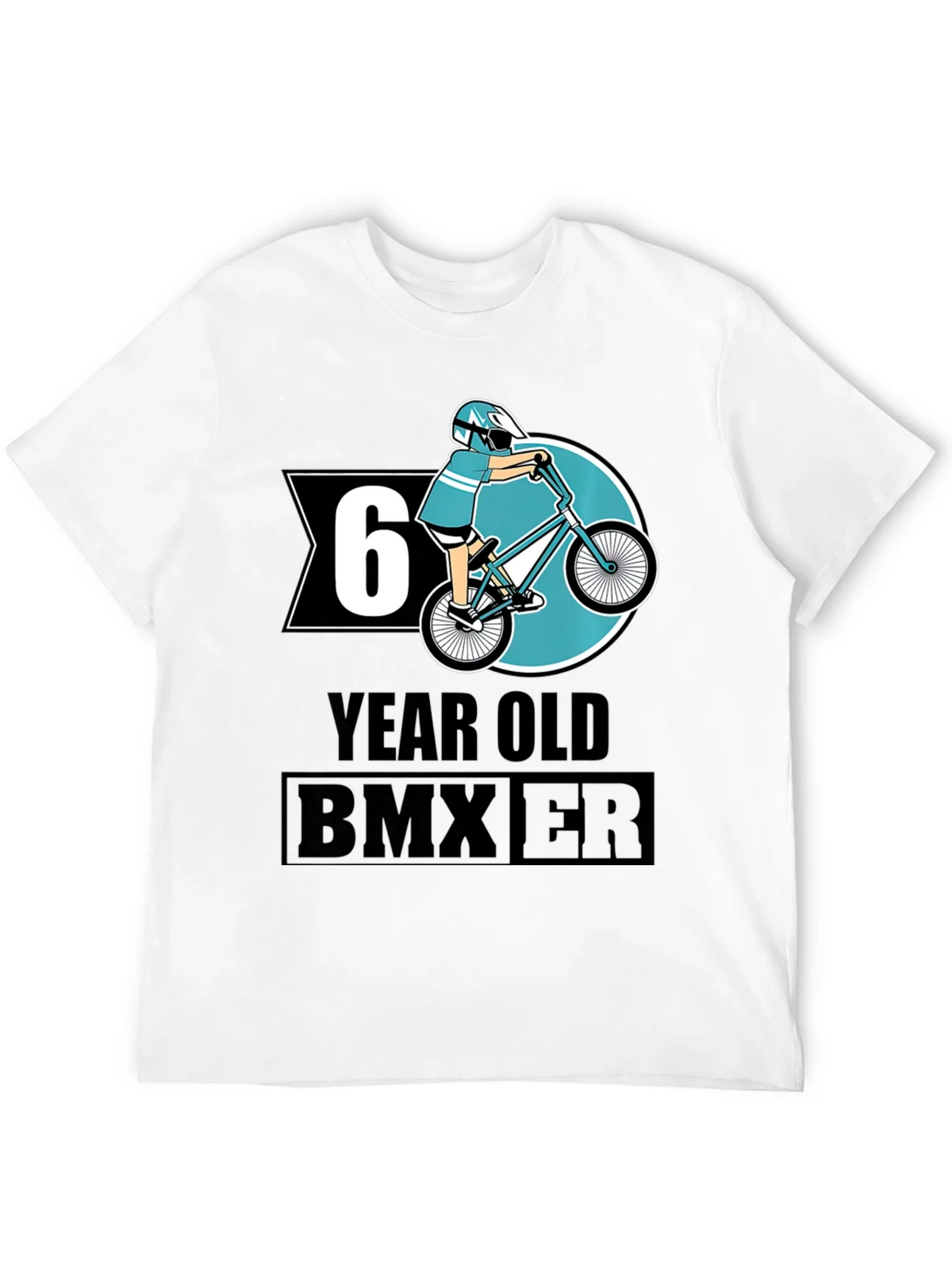 6 Year Old BMX Rider T-Shirt - Black Cotton Tee product image 11