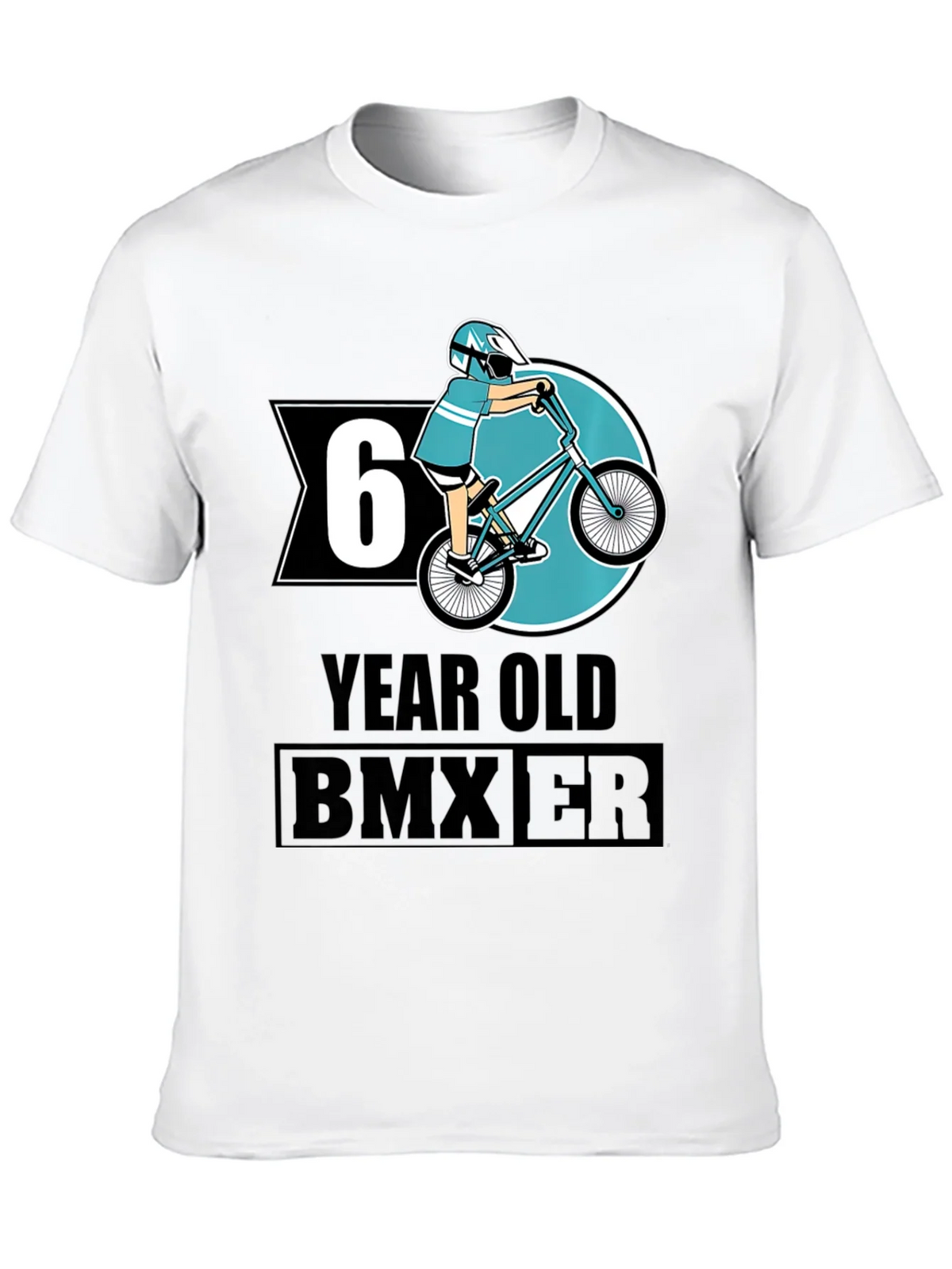 6 Year Old BMX Rider T-Shirt - Black Cotton Tee product image 9