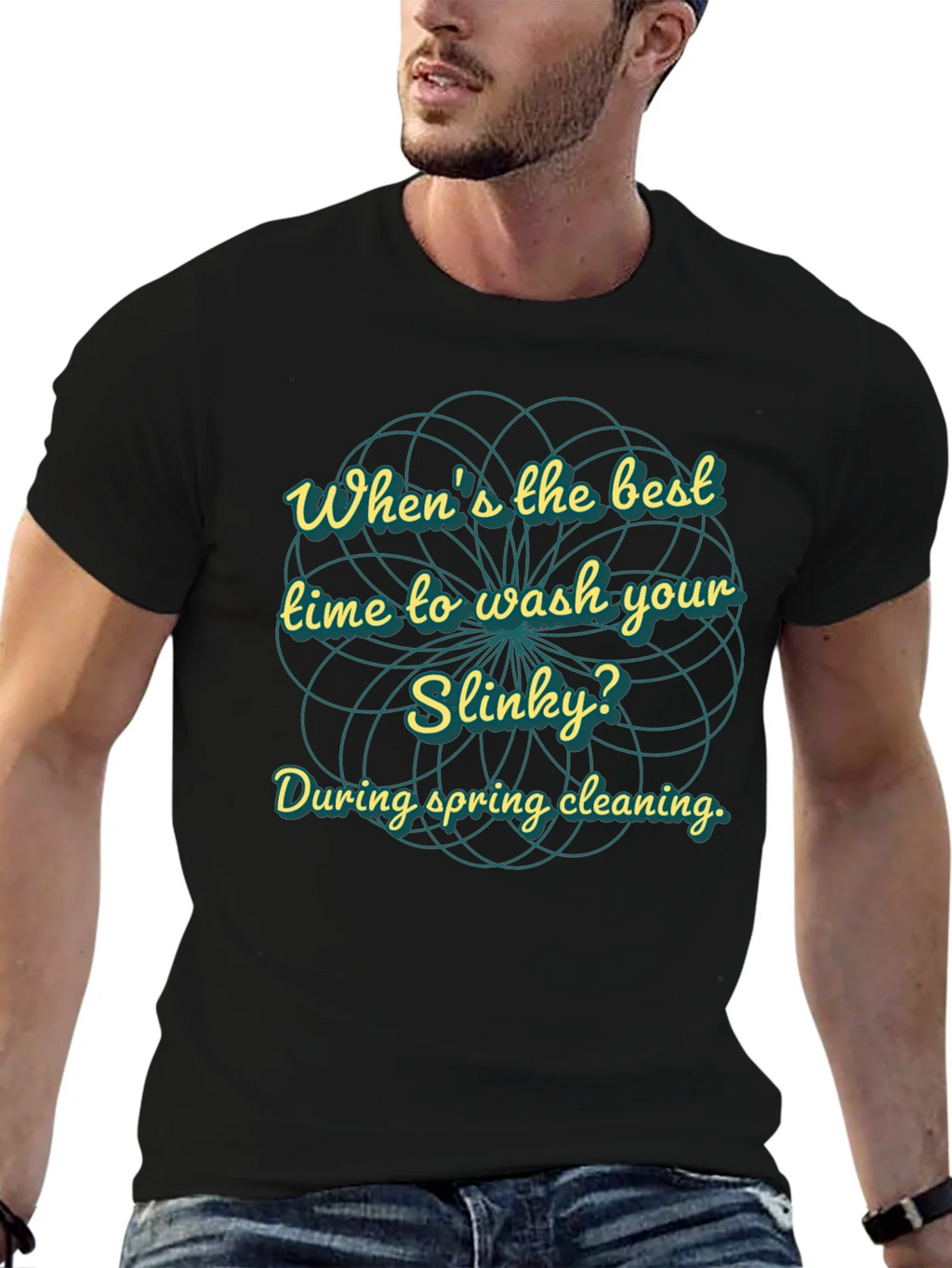 Slinky Spring Cleaning T-Shirt - Humorous Graphic Tee product image 4