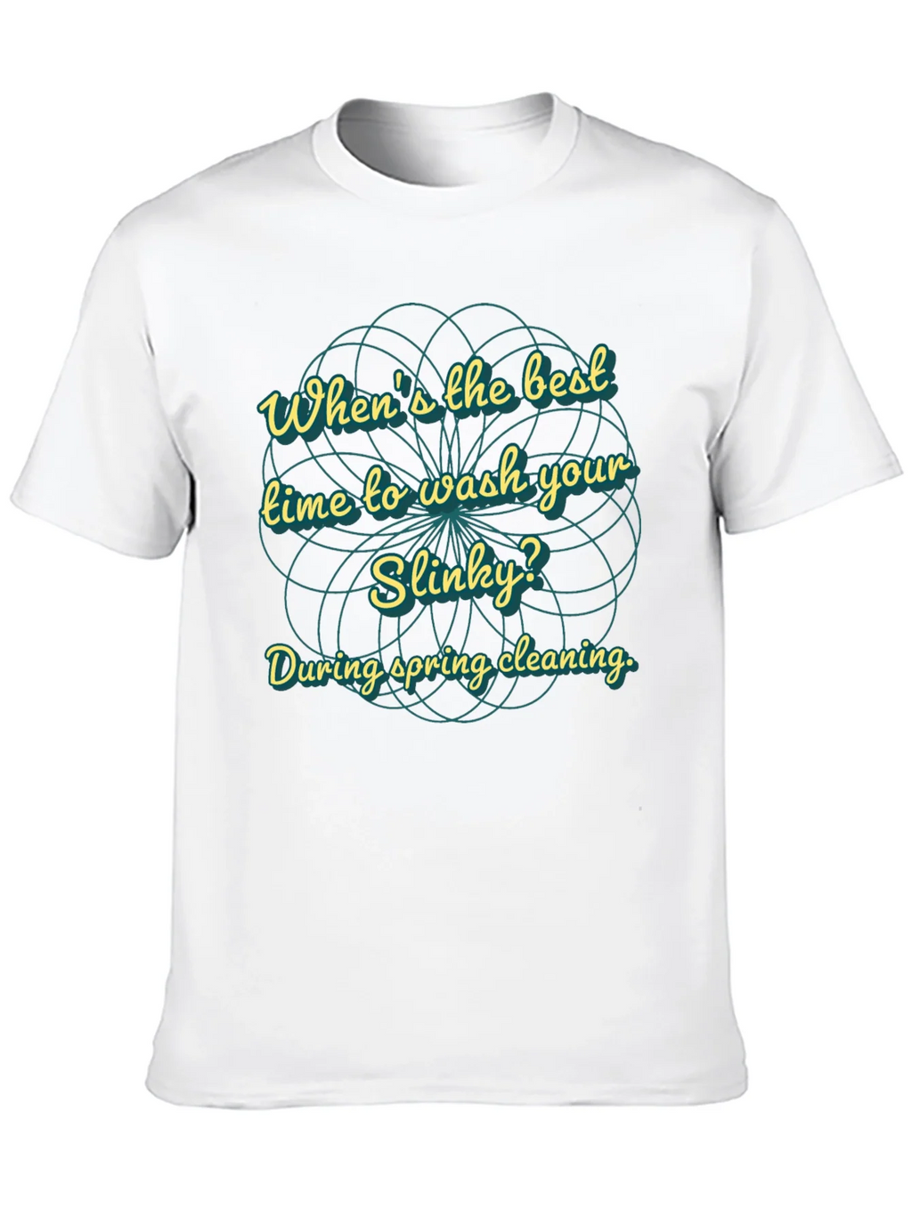 Slinky Spring Cleaning T-Shirt - Humorous Graphic Tee product image 5