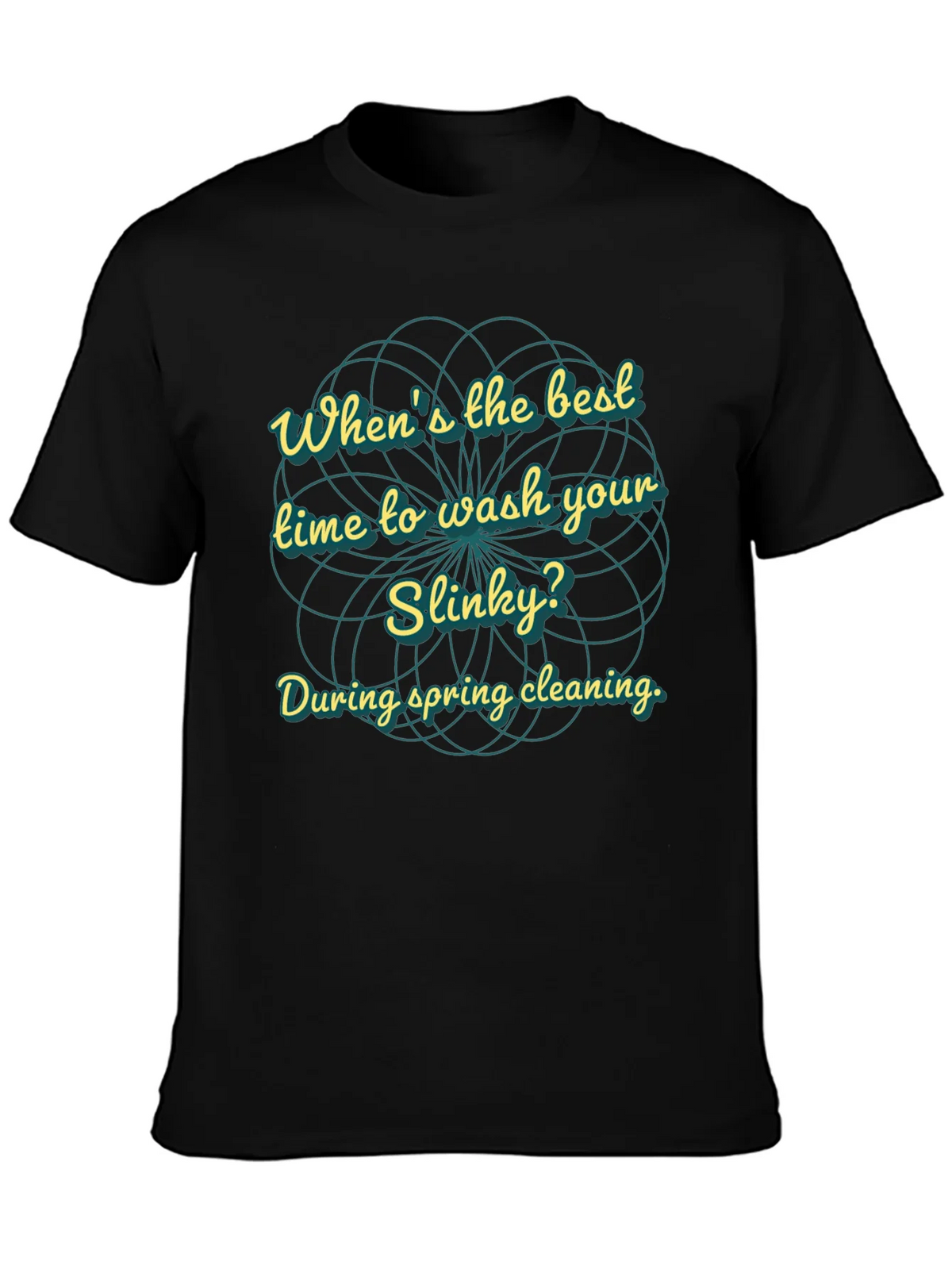 Slinky Spring Cleaning T-Shirt - Humorous Graphic Tee product image 2