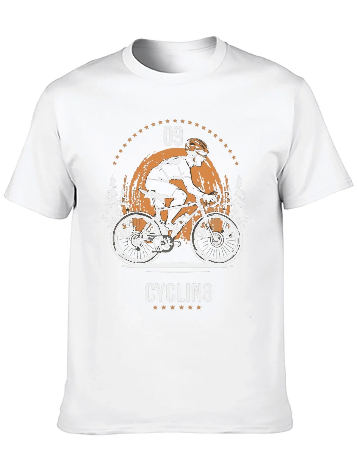 Cycling Graphic T-Shirt - Black Cotton Tee product image 6