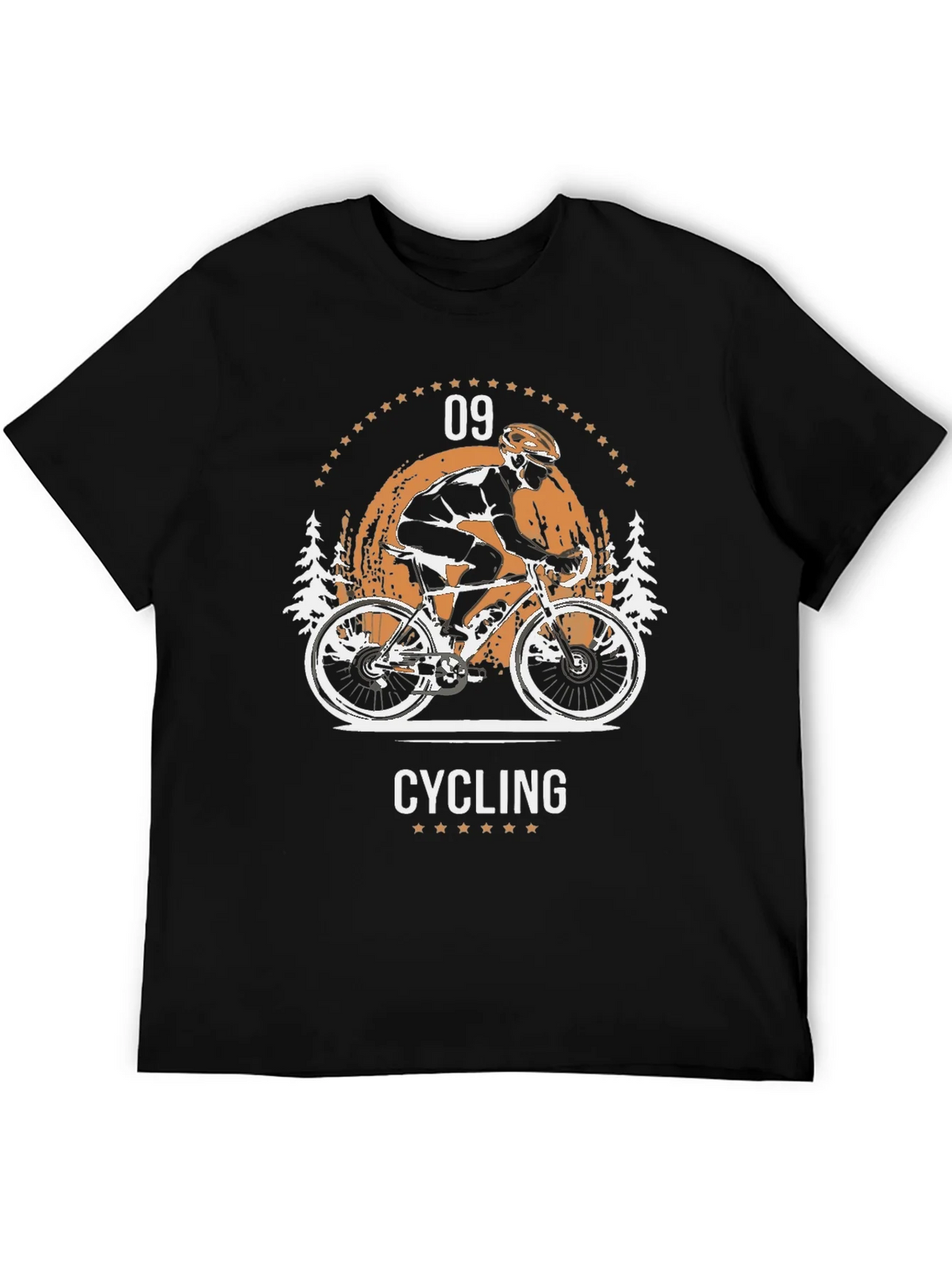 Cycling Graphic T-Shirt - Black Cotton Tee product image 3