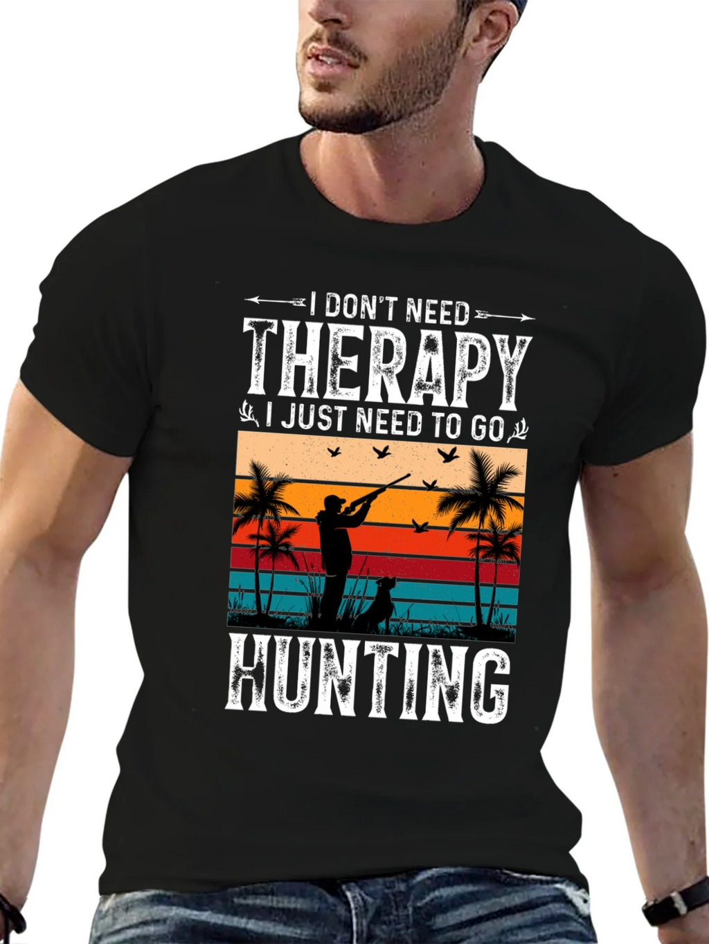 Hunting Therapy T-Shirt - Graphic Tee for Outdoor Lovers product image 6