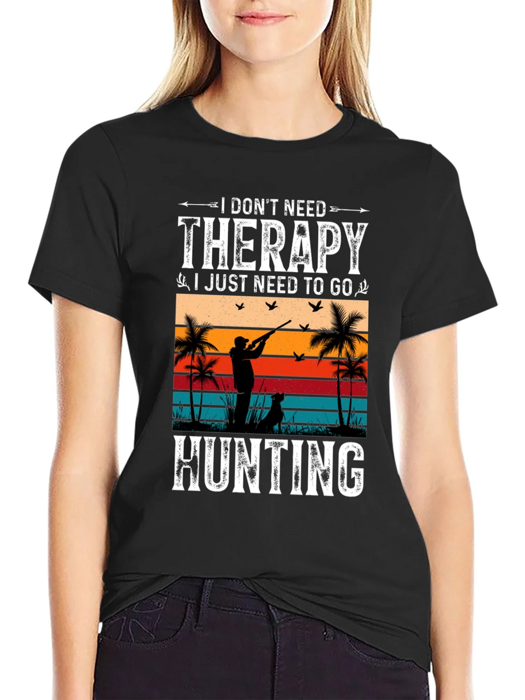 Hunting Therapy T-Shirt - Graphic Tee for Outdoor Lovers product image 2