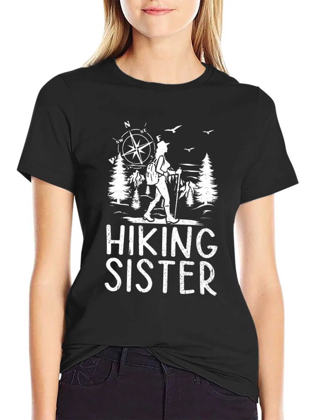 Hiking Sister T-Shirt Outdoor Adventure Tee product image 2