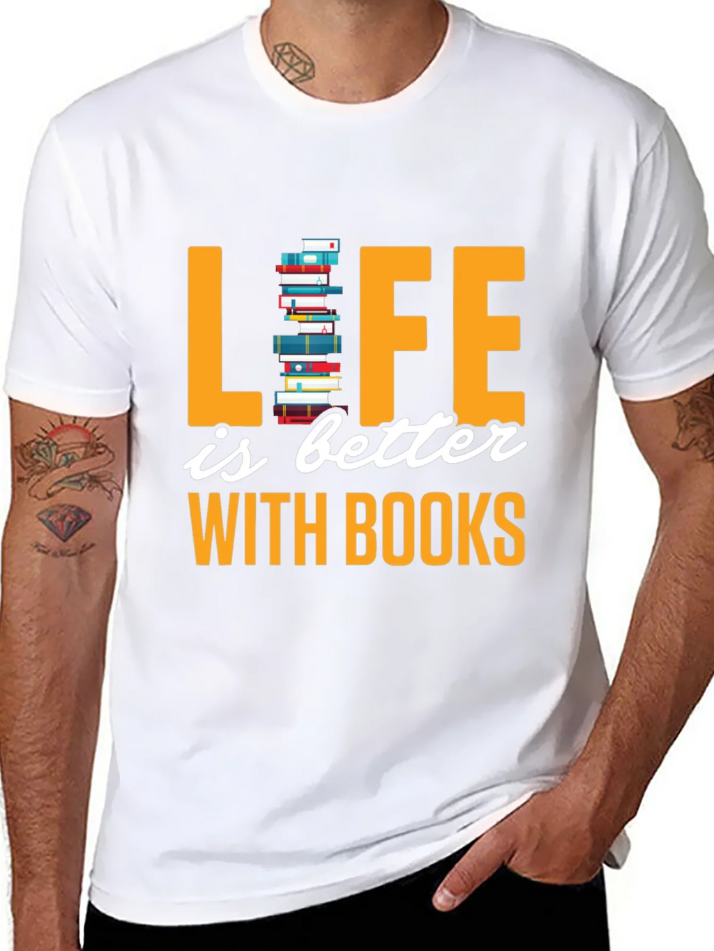 Life is Better with Books T-Shirt product image 7
