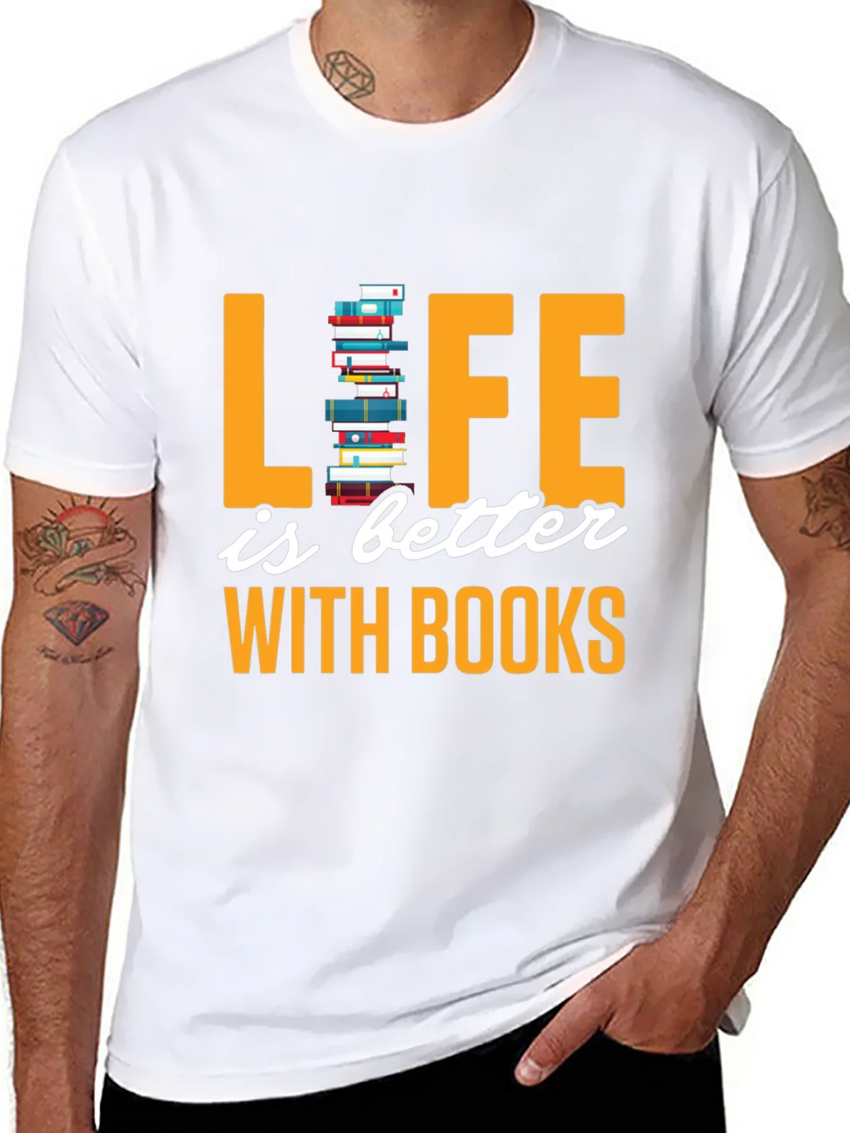 Life is Better with Books T-Shirt product image 7