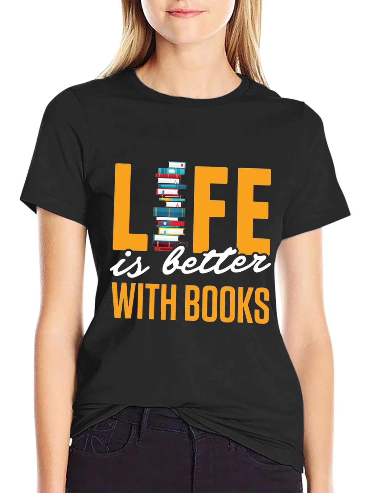 Life is Better with Books T-Shirt product image 2