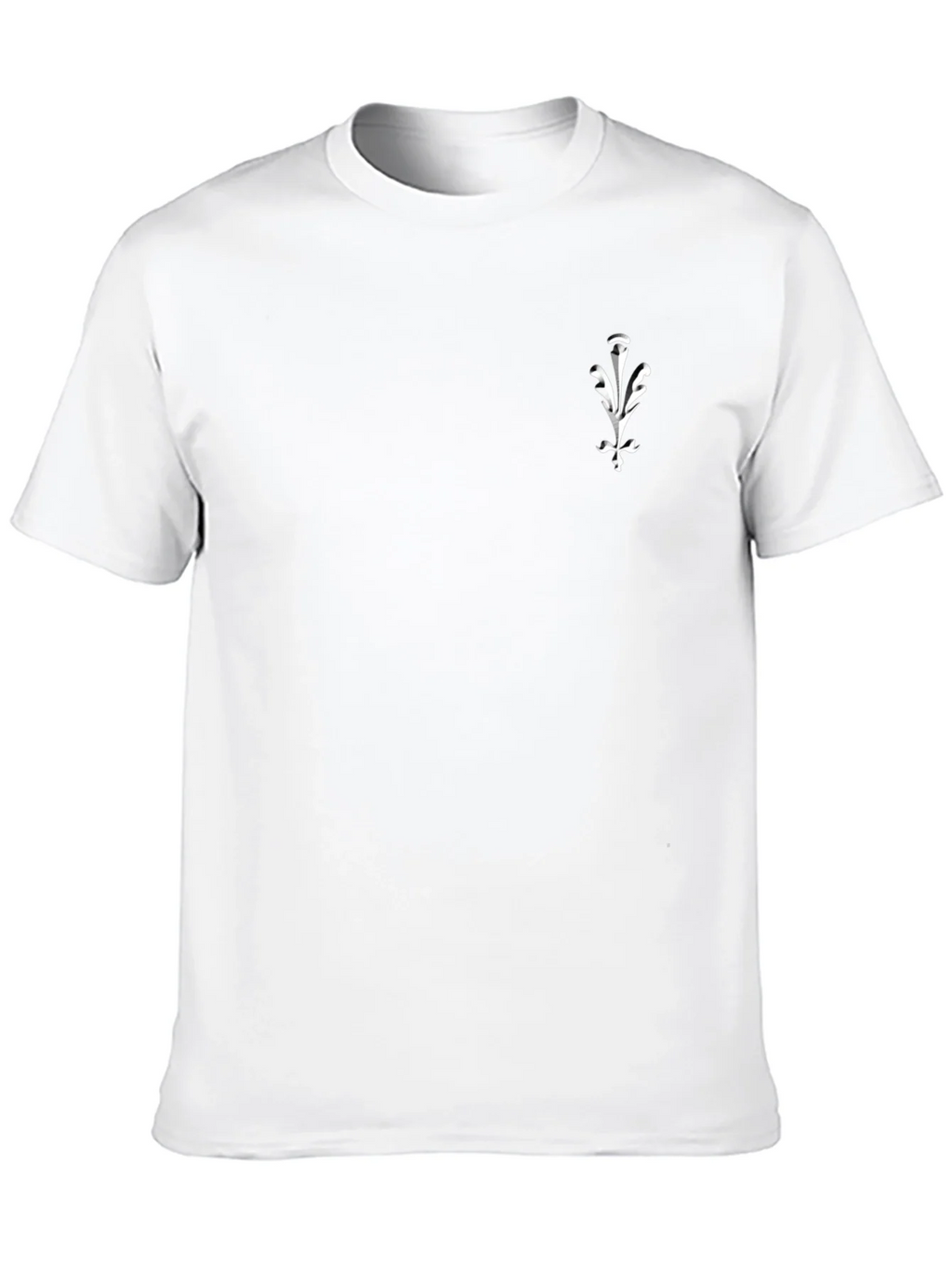 Mens Black Graphic Tee - Elegant Crest Design product image 6