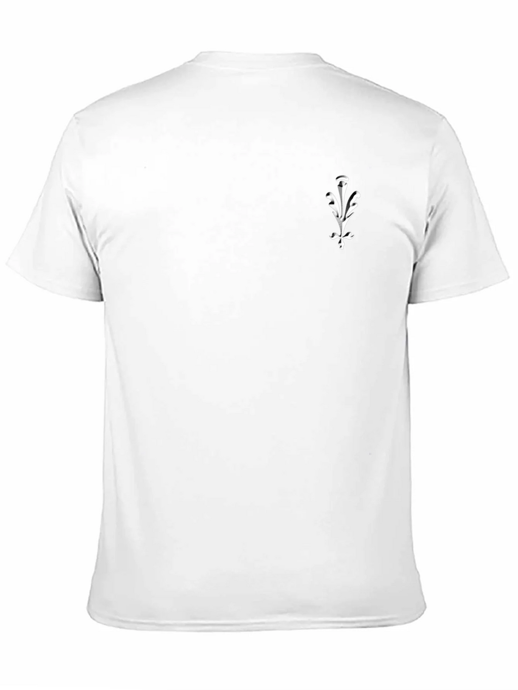 Mens Black Graphic Tee - Elegant Crest Design product image 7