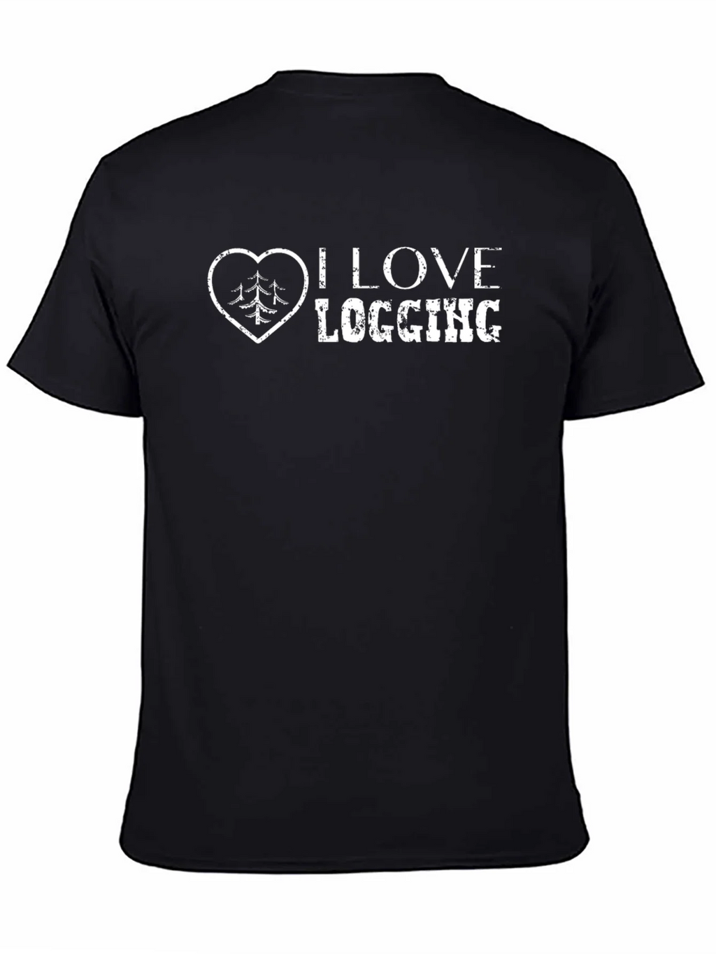 I Love Logging Black T-Shirt product image 4