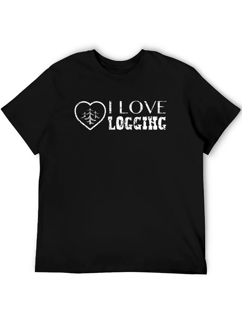 I Love Logging Black T-Shirt product image 5