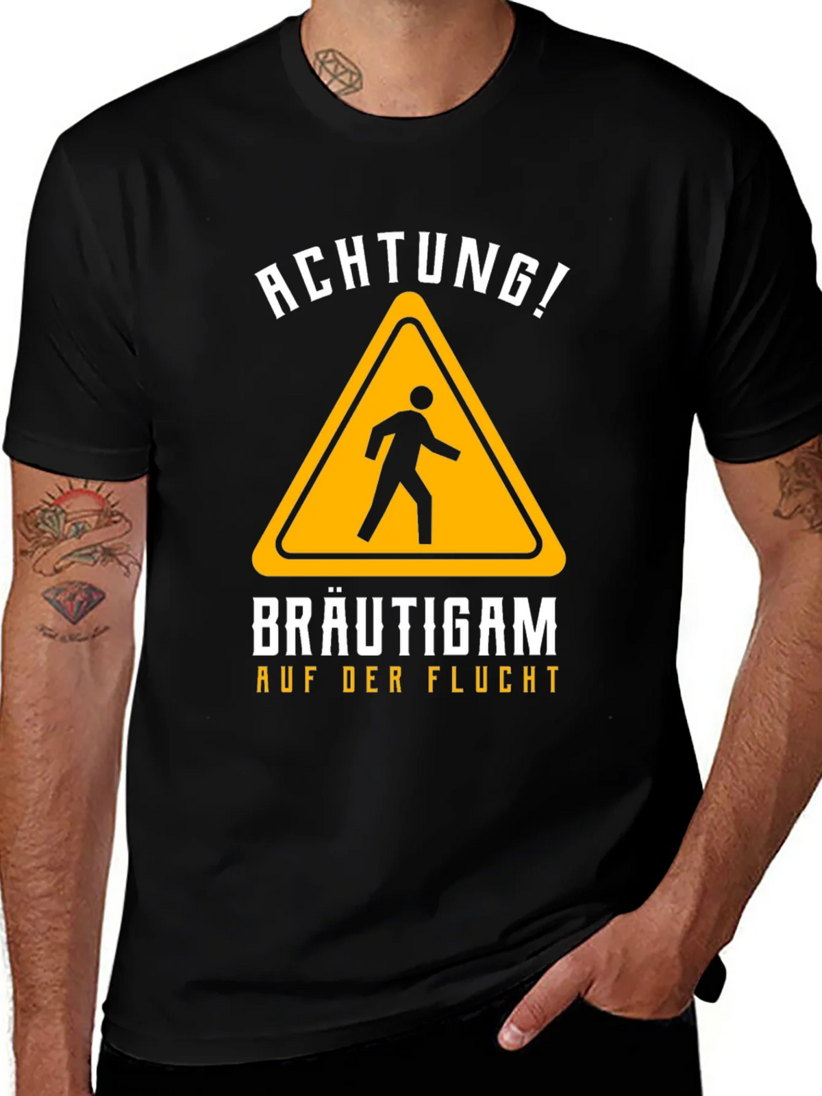 Groom on the Run T-Shirt - Funny Bachelor Party Tee product image 1