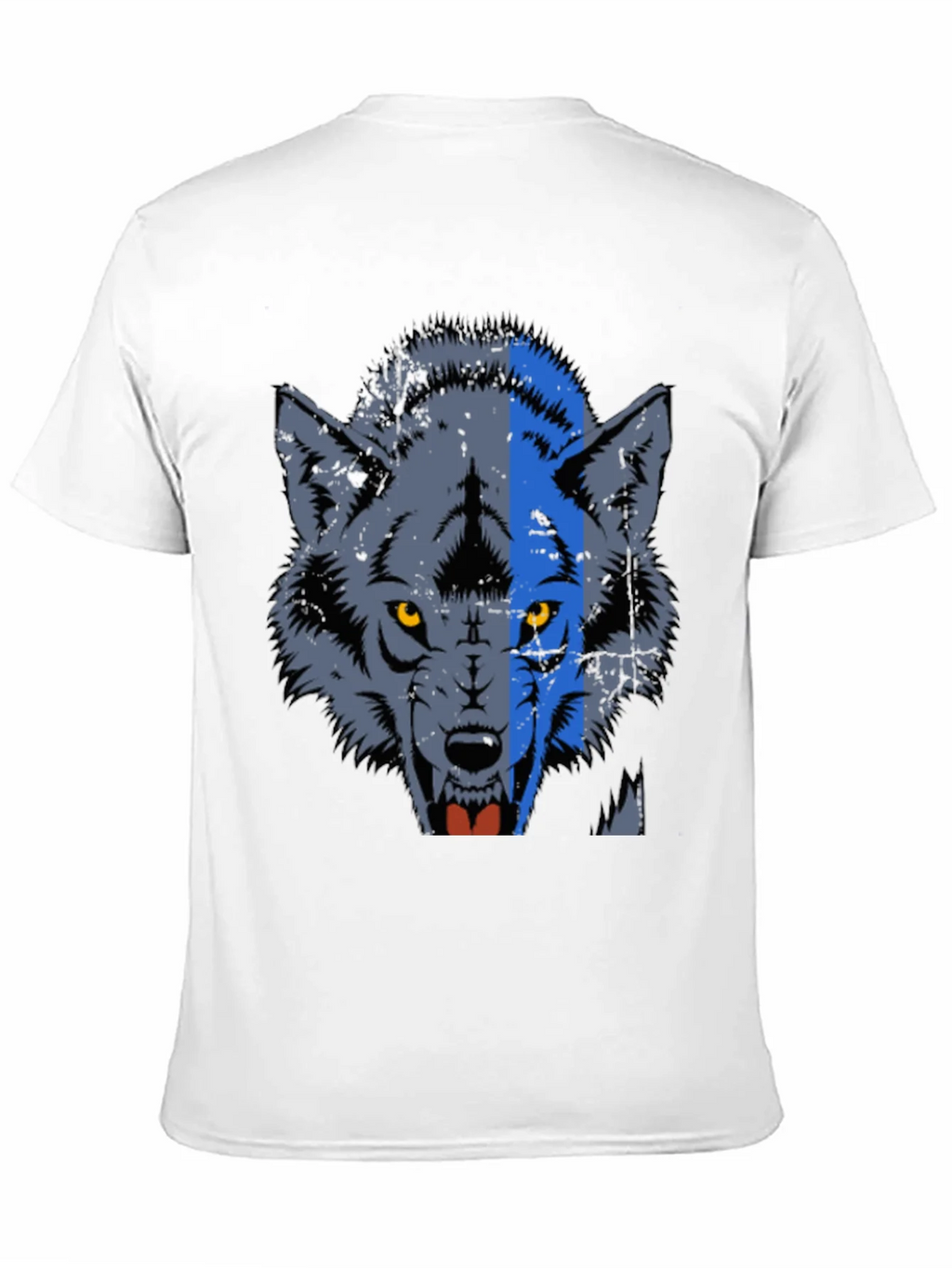 Wolf Graphic Print Crew Neck Tee product image 5