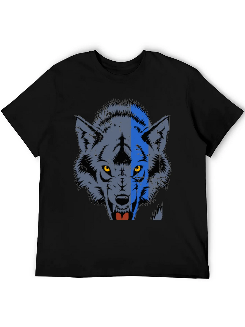 Wolf Graphic Print Crew Neck Tee product image 3