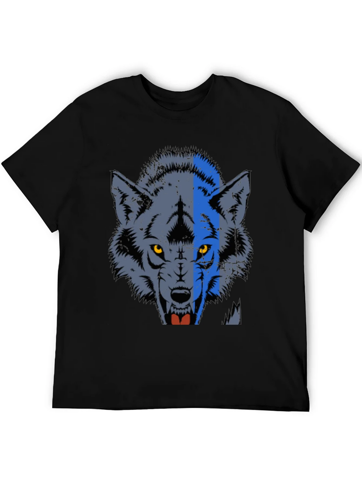 Wolf Graphic Print Crew Neck Tee product image 3