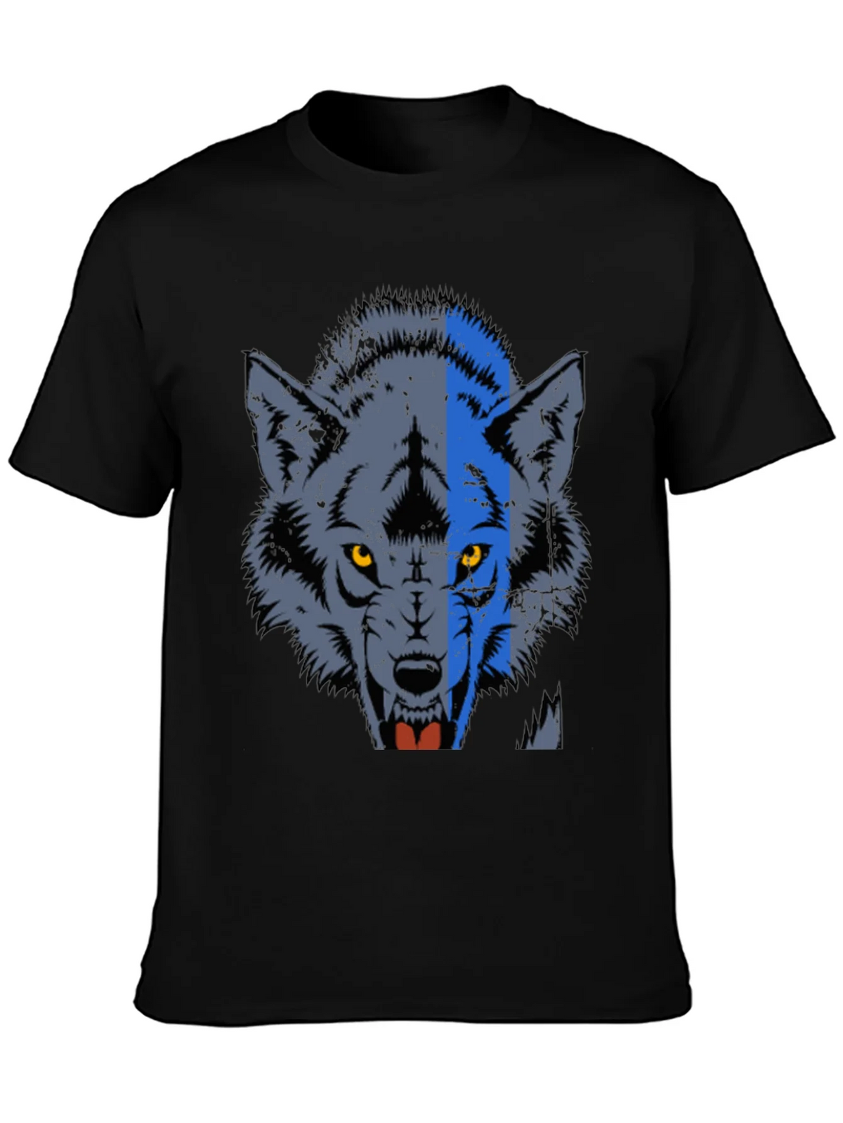 Wolf Graphic Print Crew Neck Tee product image 2