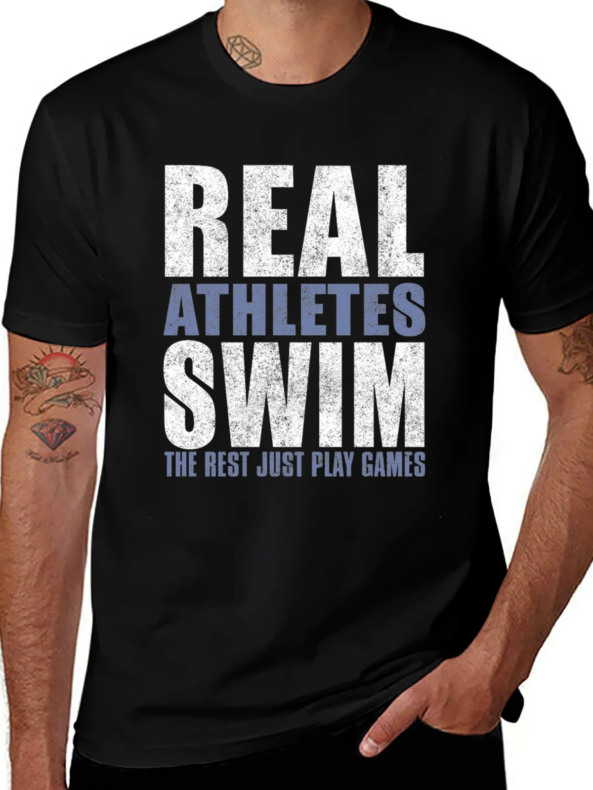 Real Athletes Swim T-Shirt product image 1