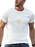 Aquarius Zodiac Constellation T-Shirt - Black product image 1