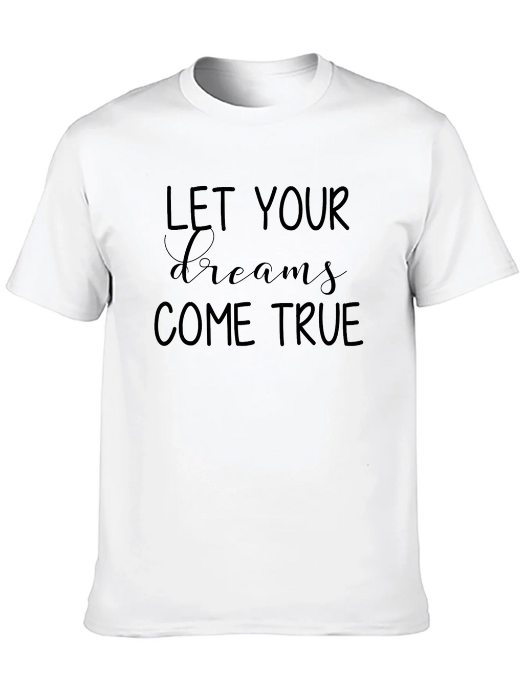 Let Your Dreams Come True Black Graphic Tee product image 9