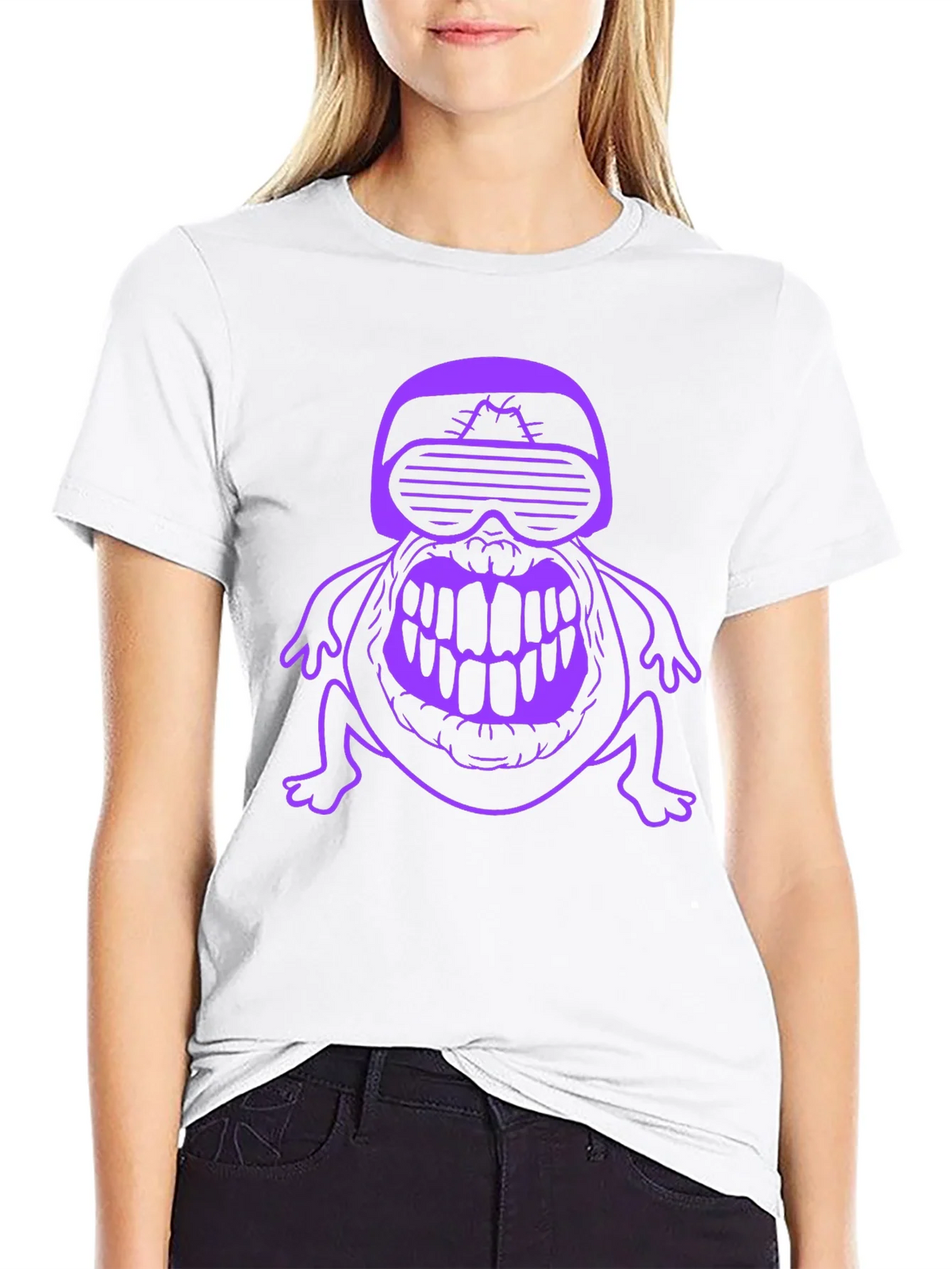 Cyber Frog Graphic Tee - Black product image 5