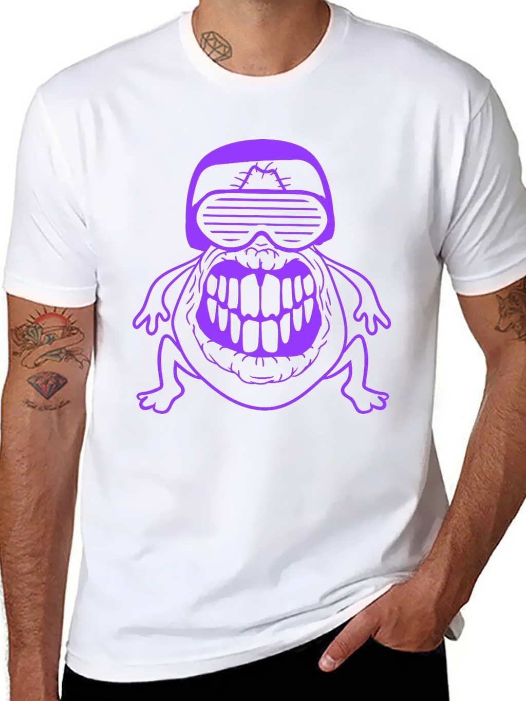 Cyber Frog Graphic Tee - Black product image 4