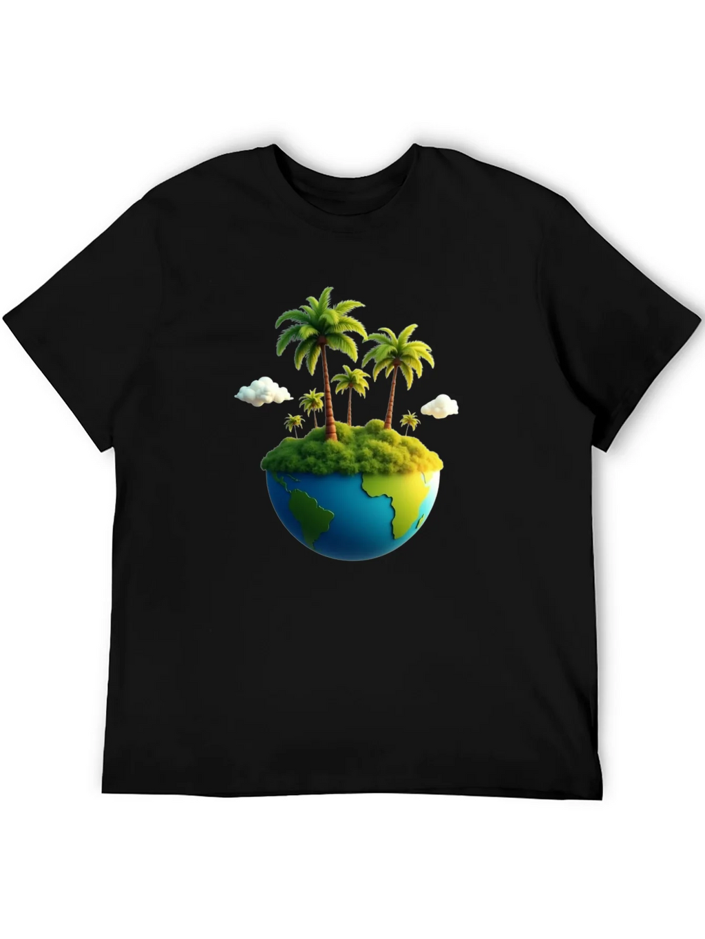 Island Paradise Earth Graphic Tee - Black product image 5